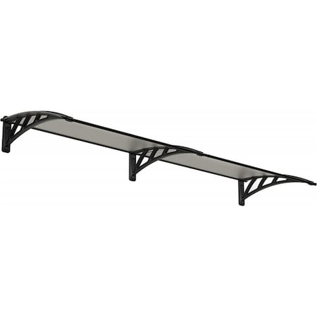 Palram-Canopia 8 x 3 ft. Neo 2360 Awning Kit, Gray & Clear HG9567